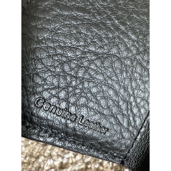 Men’s Harley-Davidson Trifold Leather Wallet Black Biker Bar & Shield Logo - Picture 5 of 8